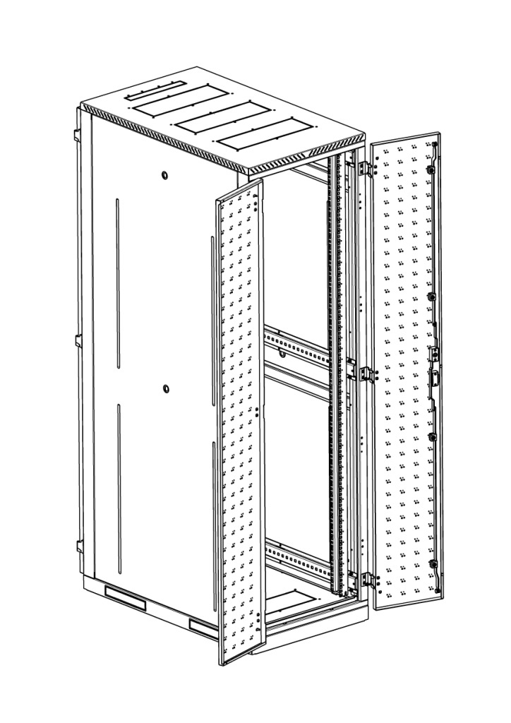 4 Серверный шкаф ЦМО, двойные перфорированные двери..jpg